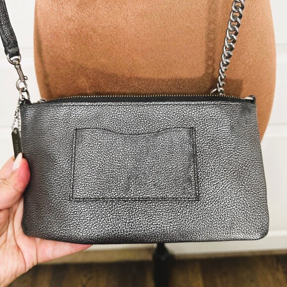 Coach Metallic Caviar Kylie Crossbody Clutch - Picture 4 of 11